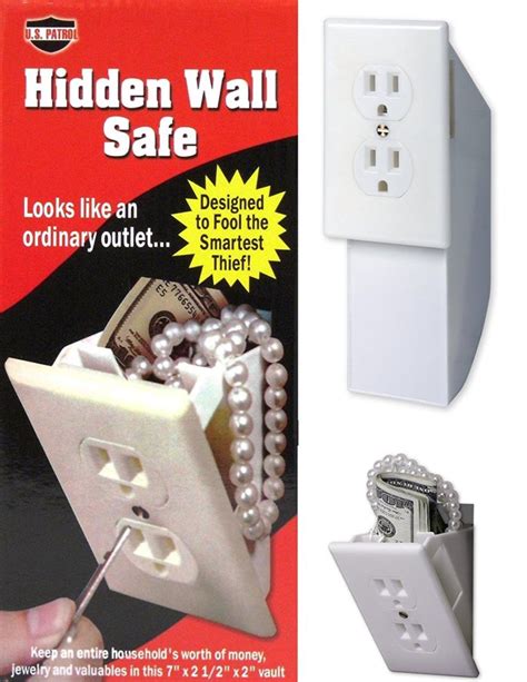 electrical outlet wall safes